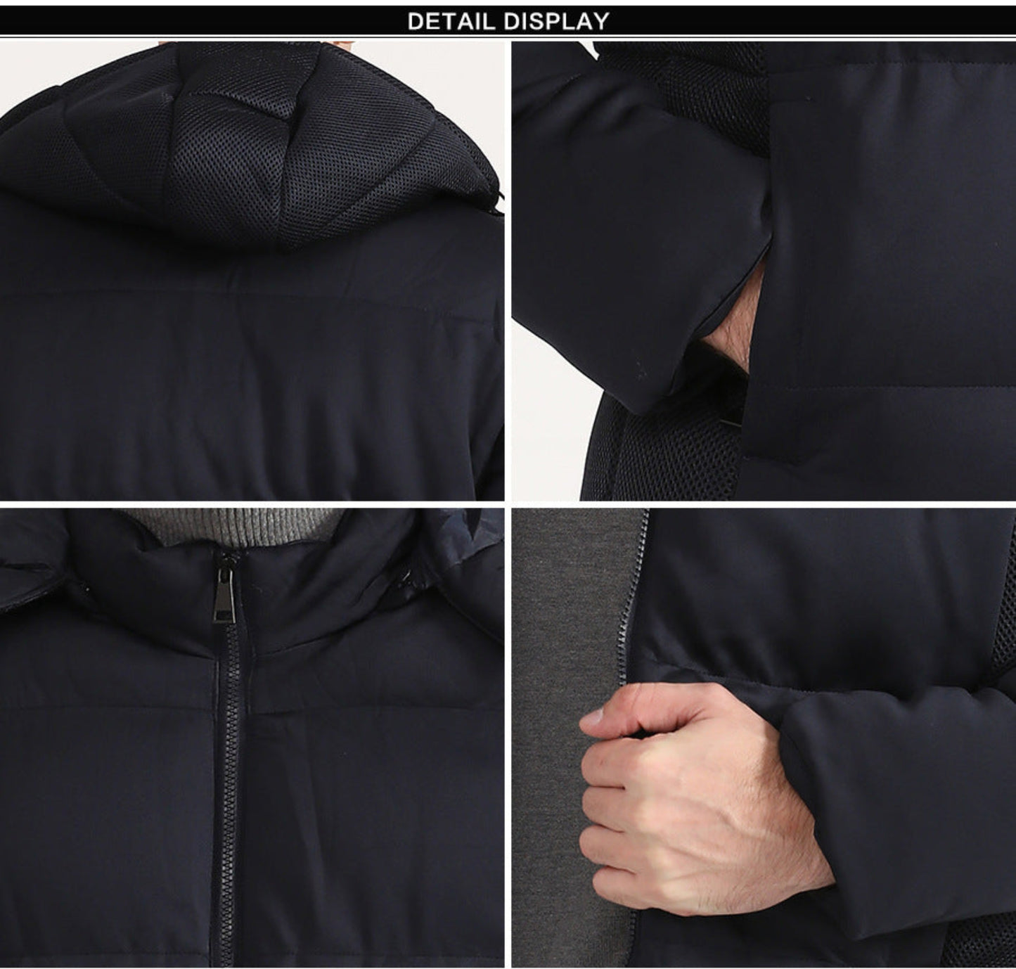 Pure Color Down Padded Jacket Short Coat