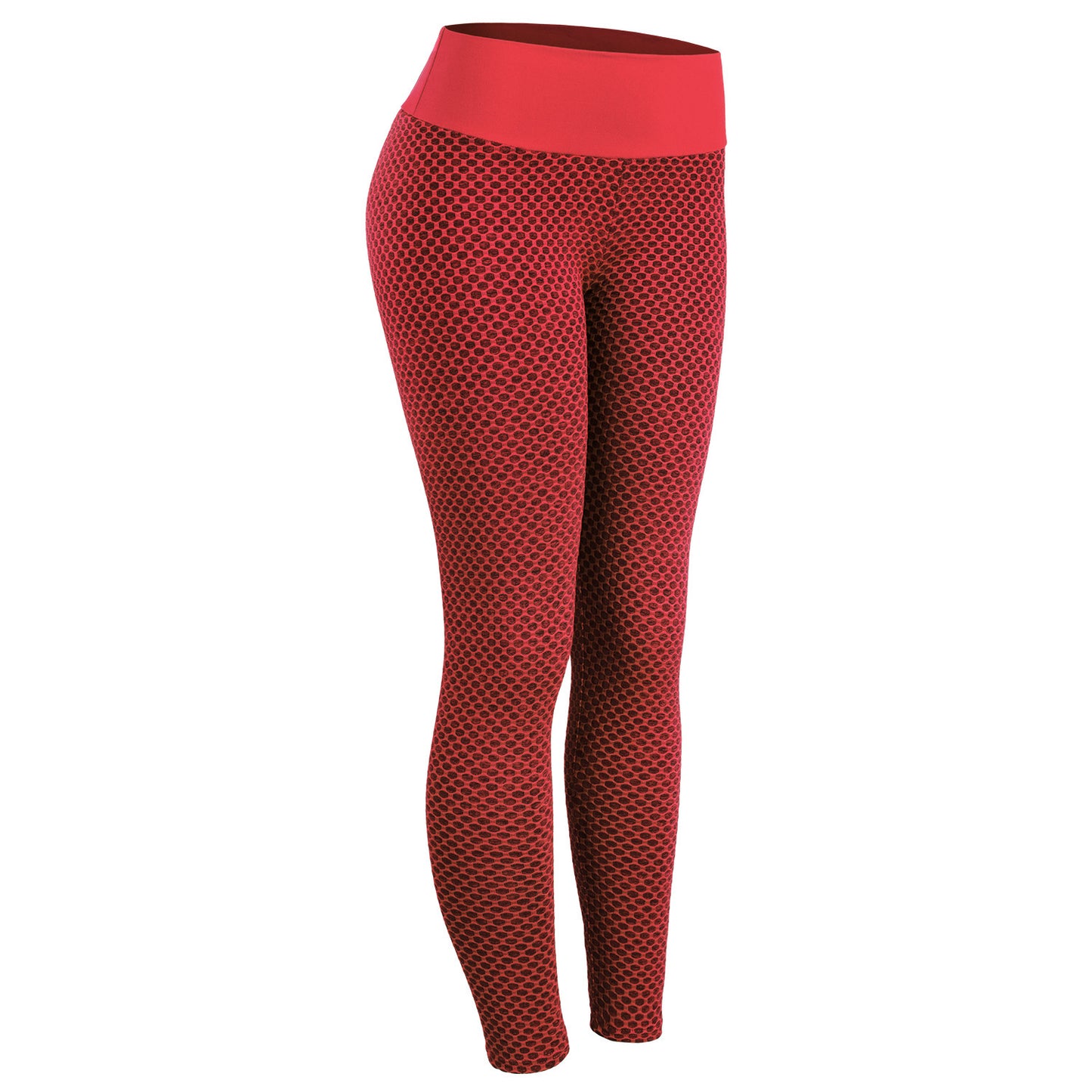 Pantalon de yoga à carreaux – Legging de sport taille haute sans couture