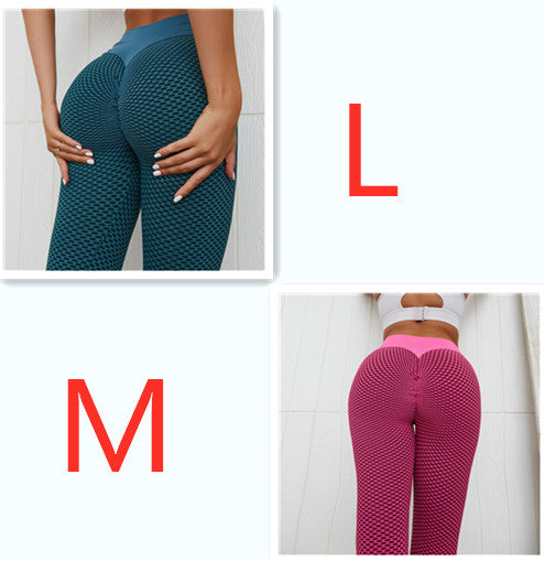 Pantalon de yoga à carreaux – Legging de sport taille haute sans couture