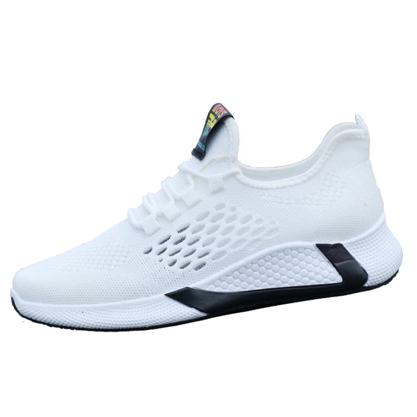 Nouvelles chaussures de sport pour hommes, chaussures décontractées en maille respirante, chaussures de course basses à lacets antidérapantes et confortables