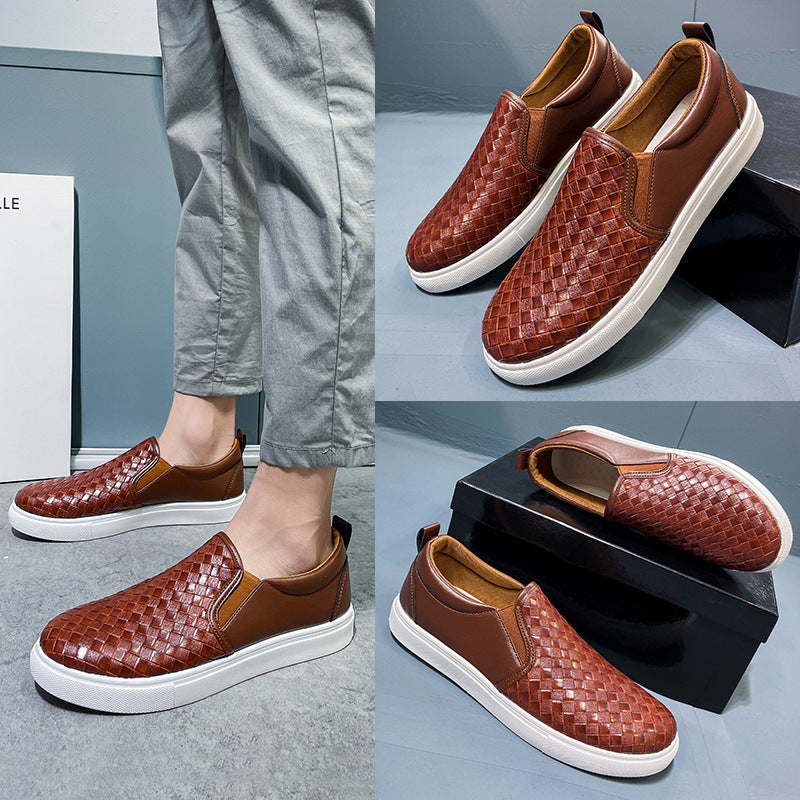 Flat Brown Casual Low-top Sneakers