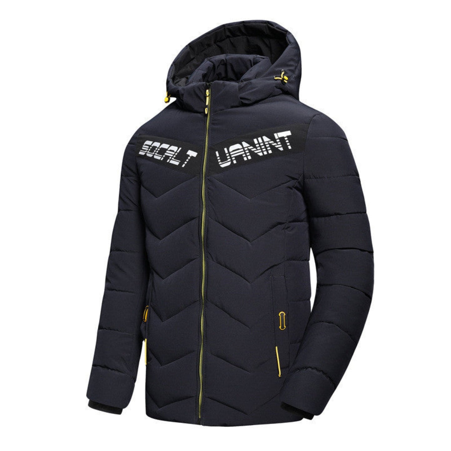 Casual Hooded Down Jacket - Removable Cap & Thick Insulation