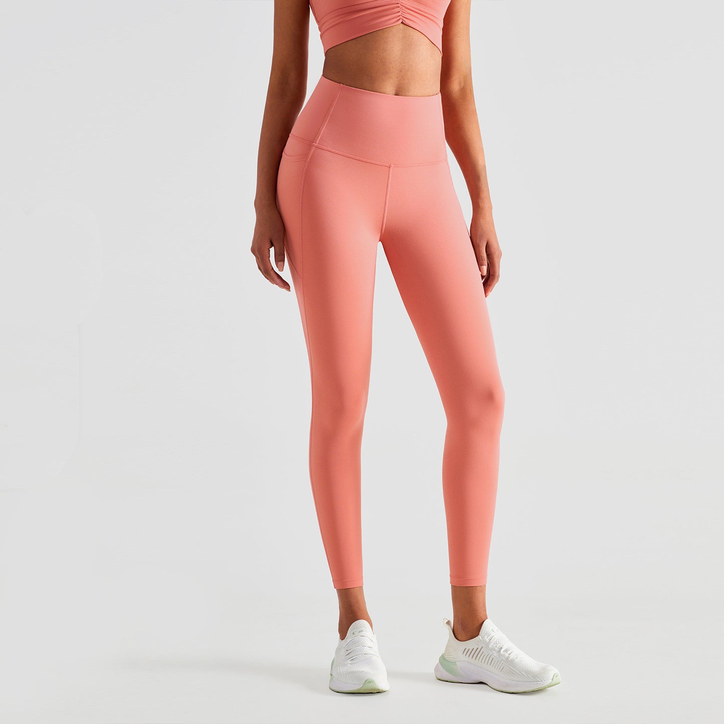 Damen Sporthose mit hoher Taille und Hüftlifting-Fitness-Yogahose