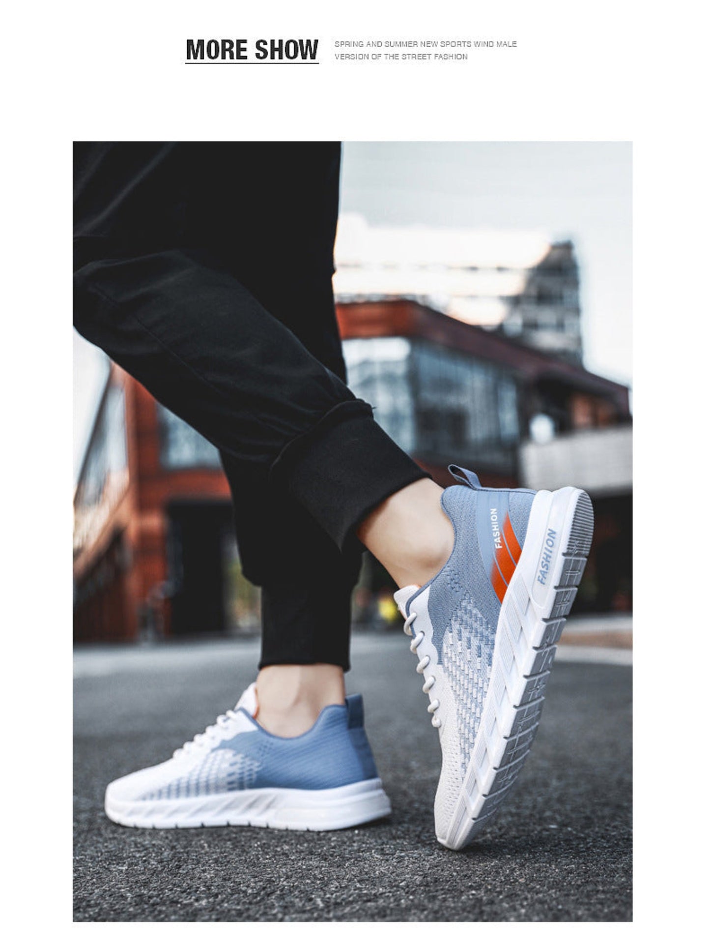 Breathable fly woven mesh casual running sneakers