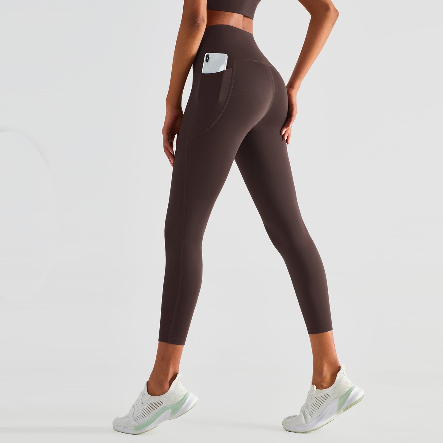 Damen Sporthose mit hoher Taille und Hüftlifting-Fitness-Yogahose