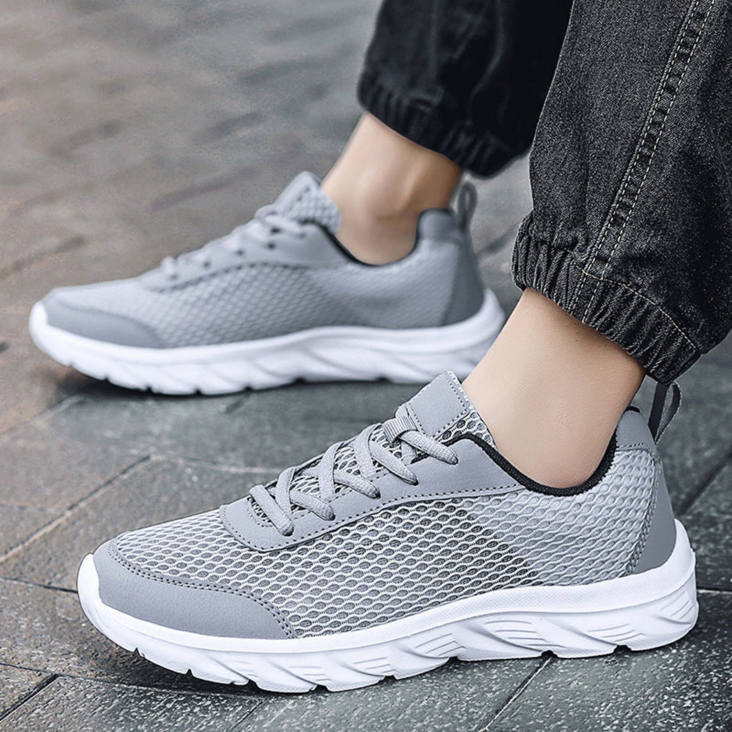 Couple Woven Casual Sneaker | Men’s Mesh Running Shoes