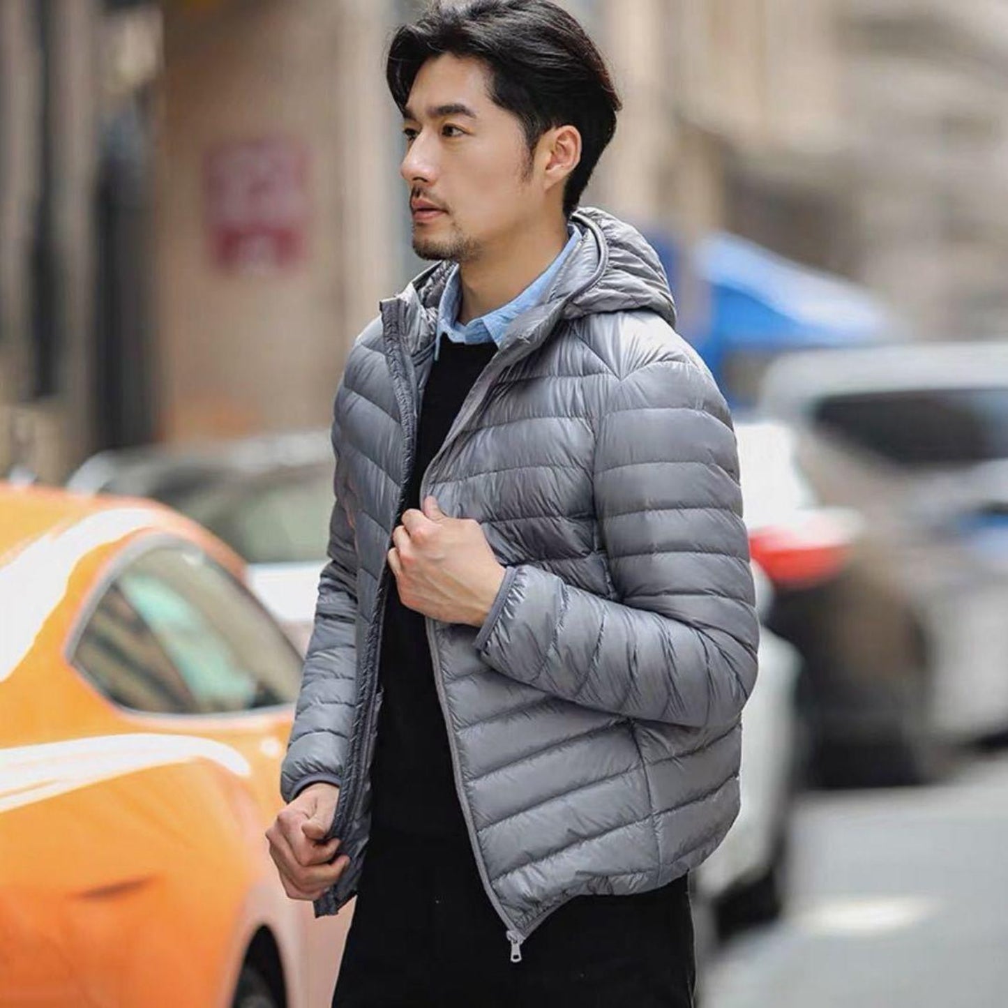 Lightweight Down Jacket Men's Korean Style Slim Short