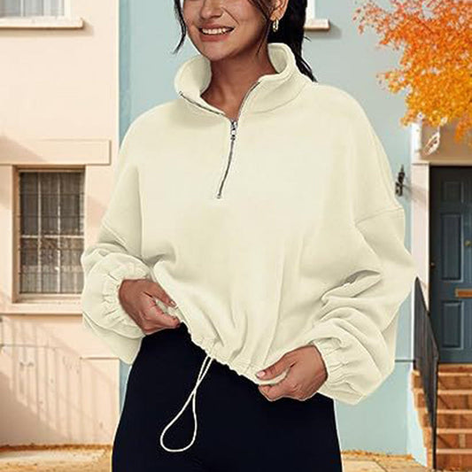 Half-zip polar fleece jacket