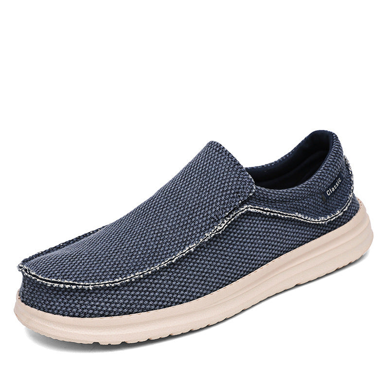 Große Größe Canvas Schuhe Männlich Leichte Slip-on