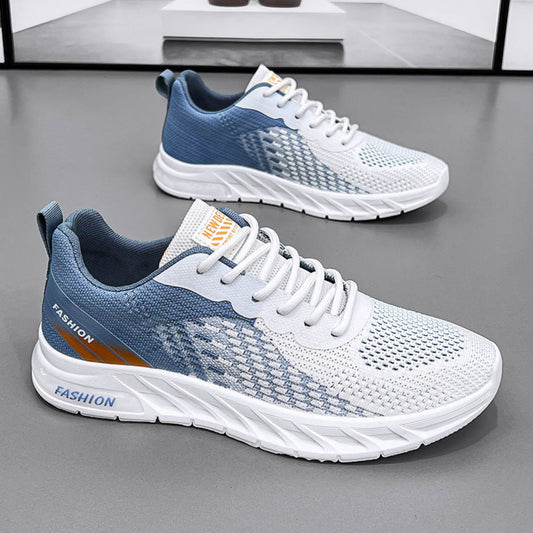 Breathable fly woven mesh casual running sneakers