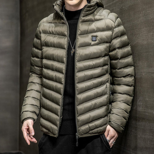 Herren Wintermantel Jacke Plus Fleece für Licht und Wärme