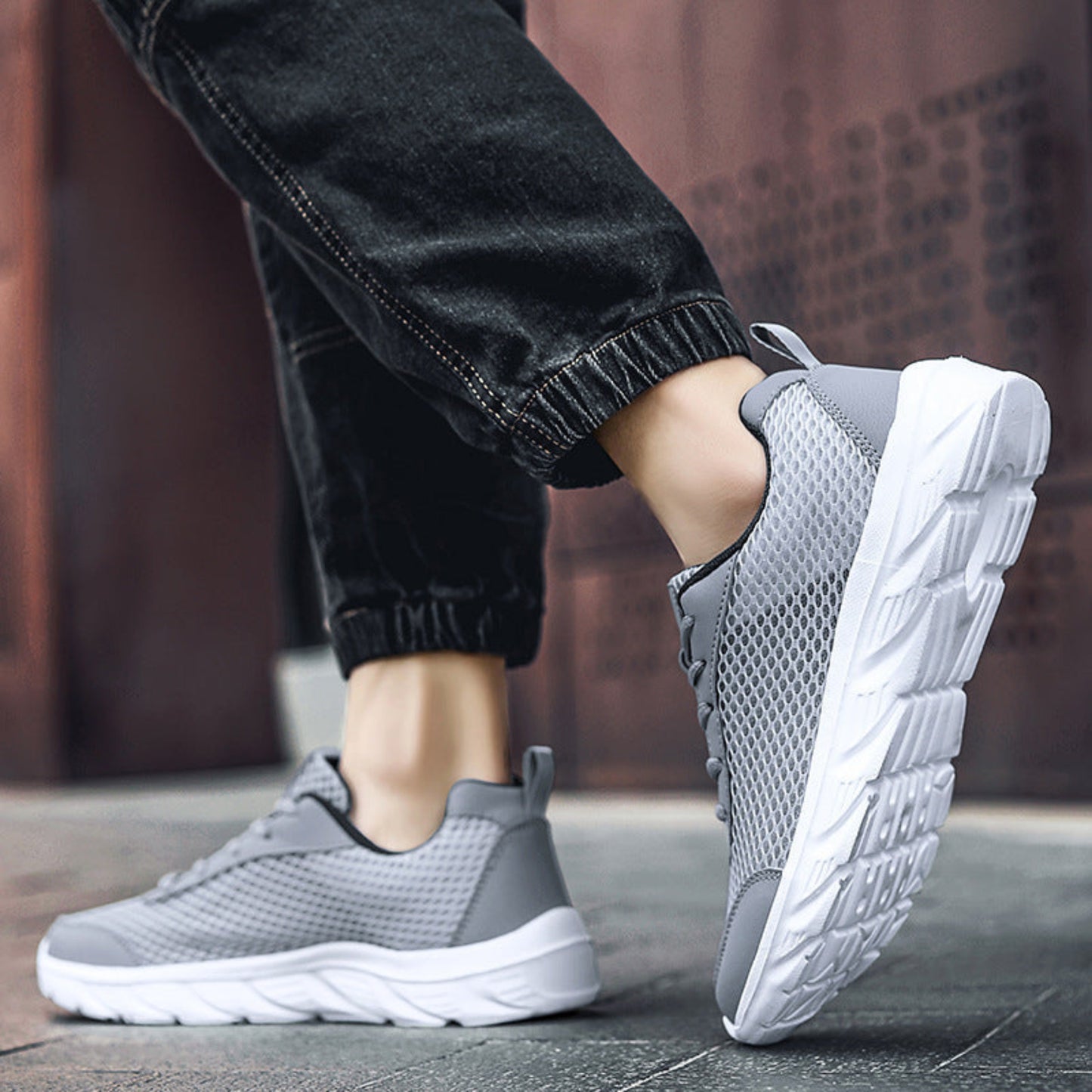 Couple Woven Casual Sneaker | Men’s Mesh Running Shoes