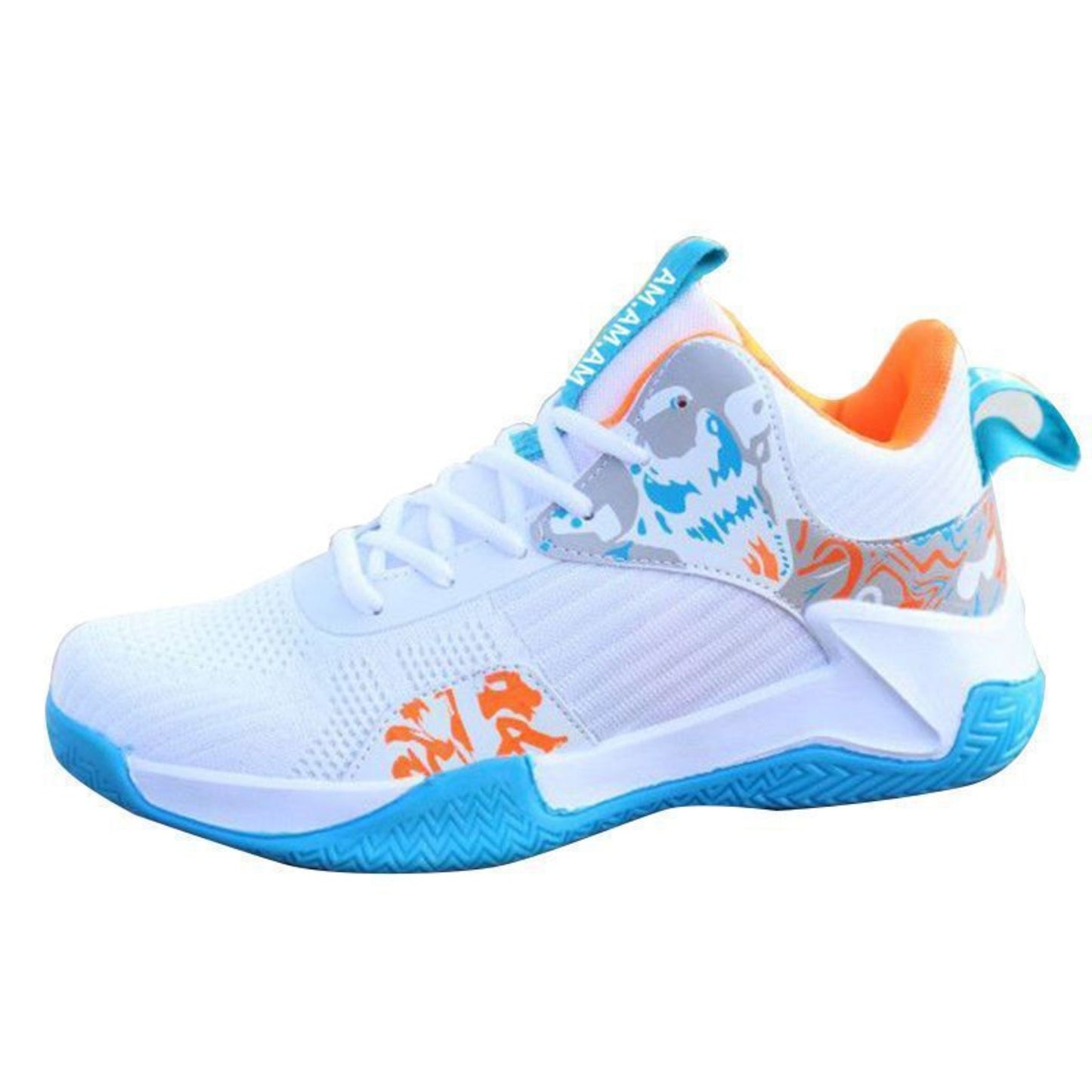 Breathable Mid-Top Basketball Sneakers – Non-Slip Outdoor Shoes