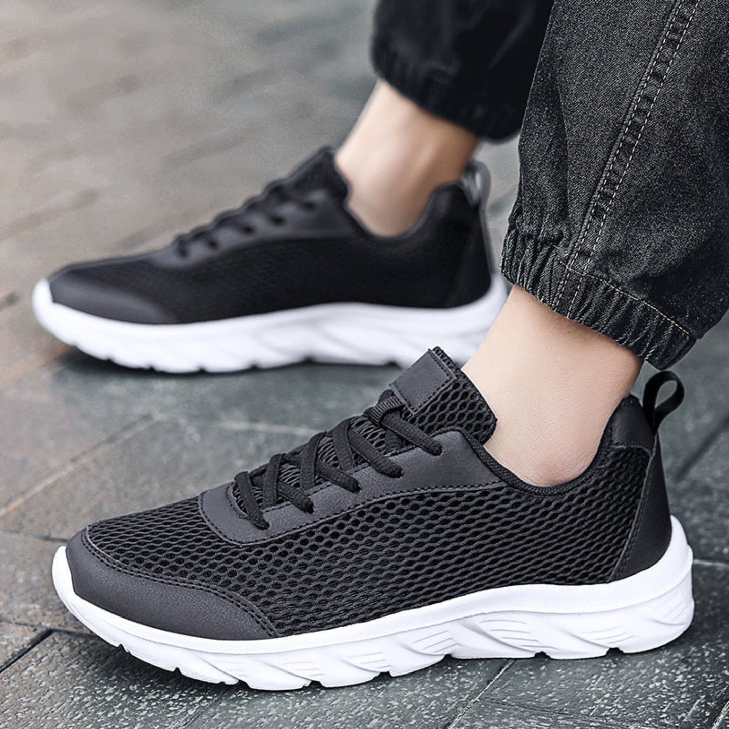 Couple Woven Casual Sneaker | Men’s Mesh Running Shoes