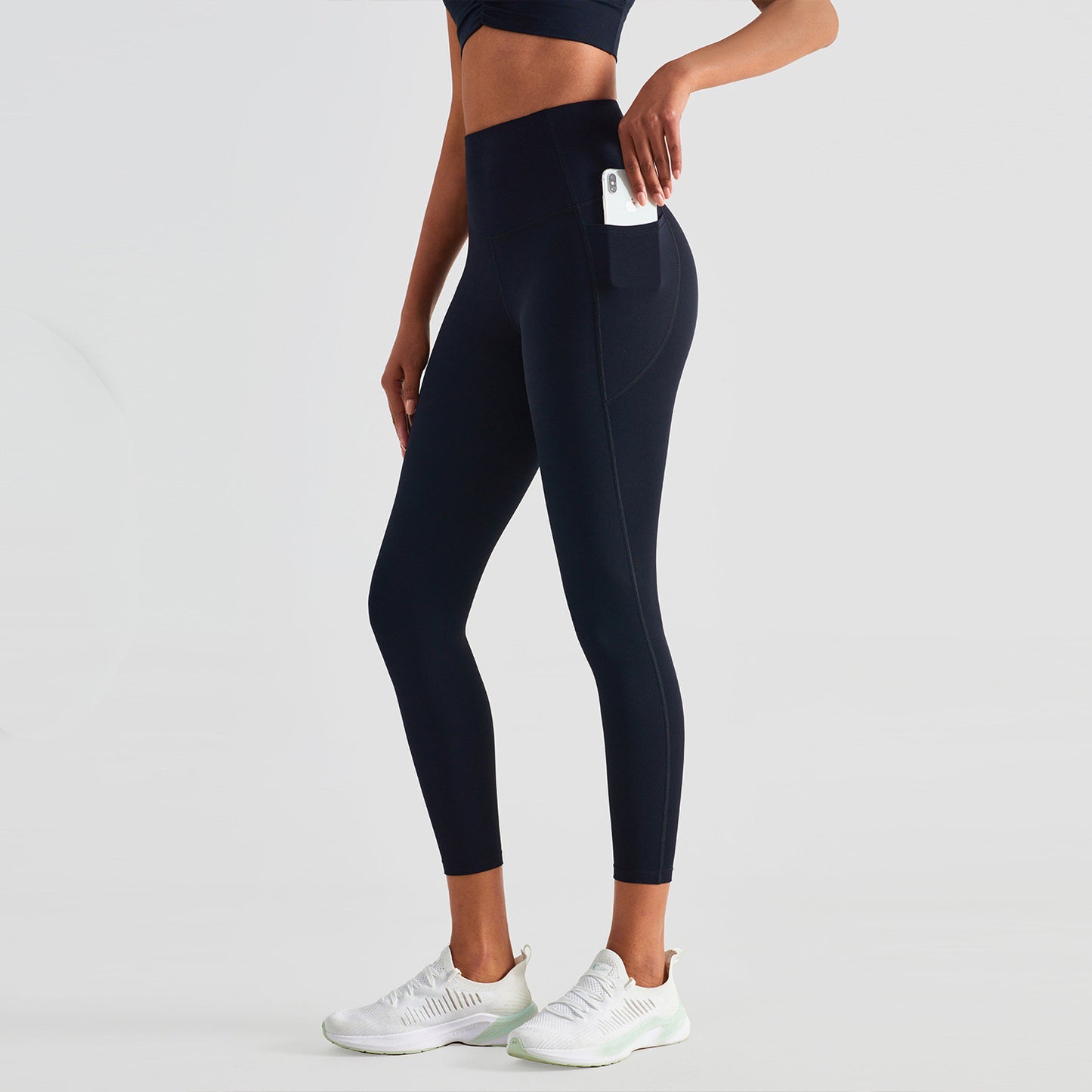 Damen Sporthose mit hoher Taille und Hüftlifting-Fitness-Yogahose