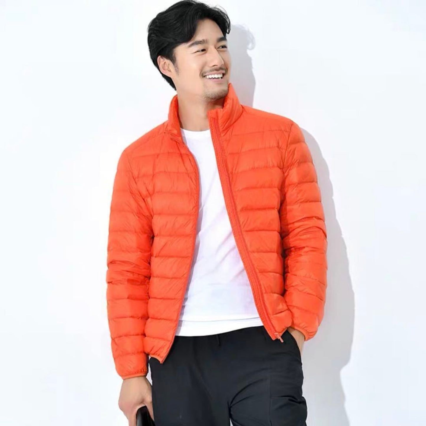 Lightweight Down Jacket Men's Korean Style Slim Short