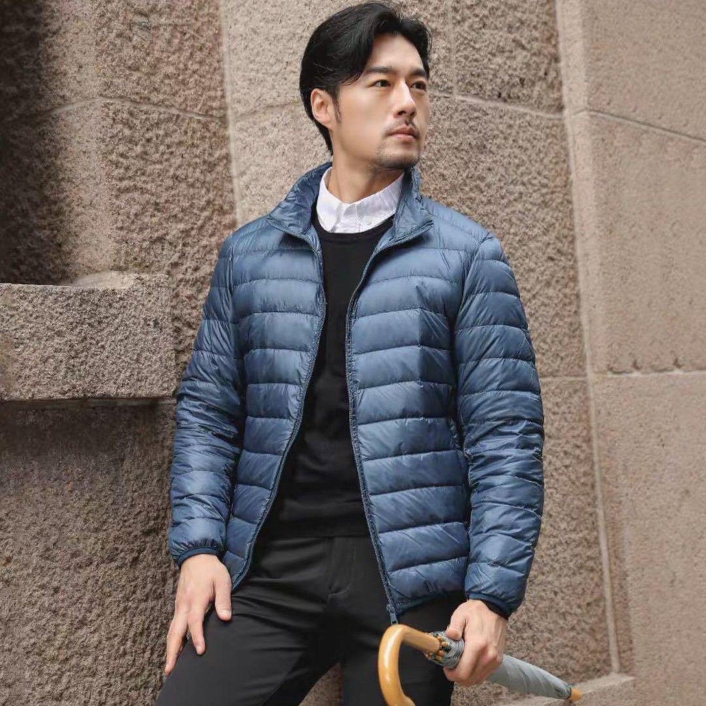 Lightweight Down Jacket Men's Korean Style Slim Short