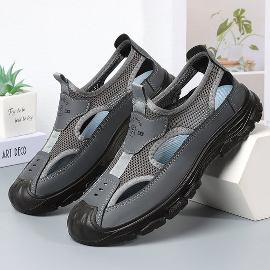 Men's Sandals Breathable Mesh Cutout Outdoor Wading Shoes