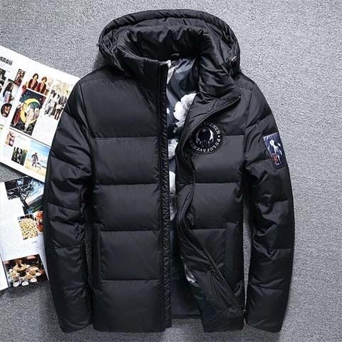 Slim All-match Student Hooded Down Jacket Men's Short