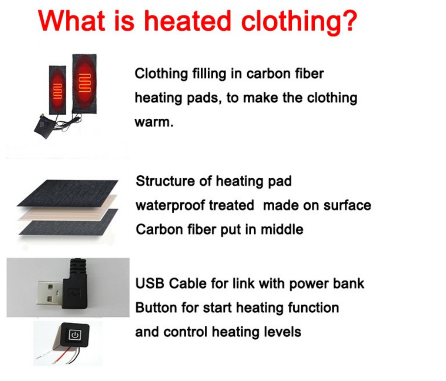 Heating Smart Jacket – Intelligent 3-Level Temperature Control for Outdoor